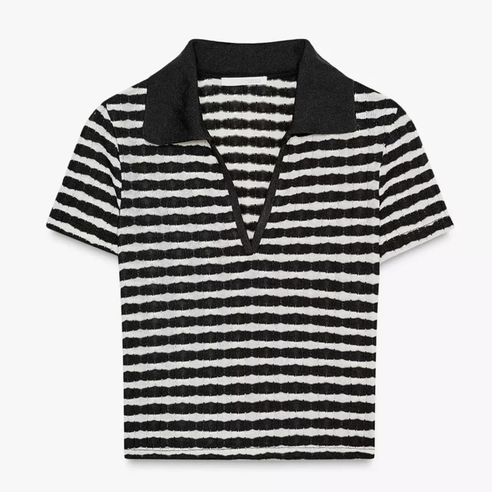 Zara Jacquard polo shirts